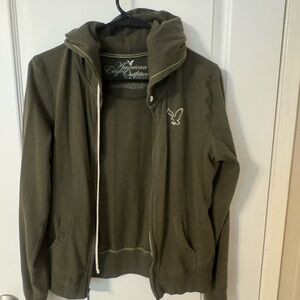 American Eagle Outfitters Dark Green Sweatshirt